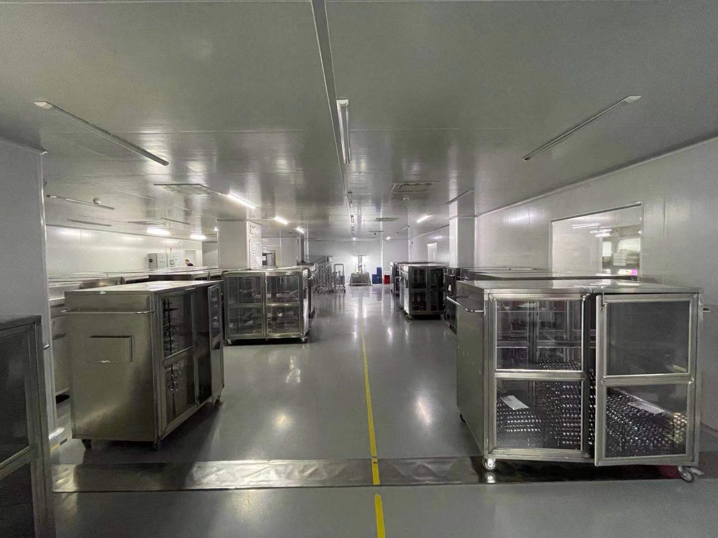 Class 10,000 cleanroom on the 3rd floor of the Dongguan plant